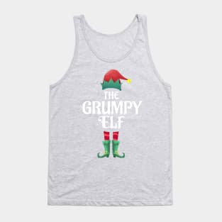 The Grumpy Elf Christmas Matching Pajama PJ Family Party Gift Tank Top